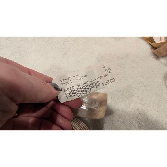 Scarlett Blue Goddess Multiway Strapless Bra Size 32‎ D Cashmere Lace - Picture 4 of 5